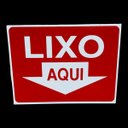 Ver imagem 3 de Kit 10 Placa Sinalização Lixo Aqui 15x20 Cm Vermelha Aviso