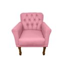 Ver imagem 4 de Kit Divâ Luiza 1.40 + 2 Poltronas Suelen + 2 Puff Retrô Luiz Xv Decorativo