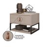 Mesa de Cabeceira Sigma Off White - 2