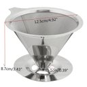 Ver imagem 6 de Filtro Café Aço Inox Reutilizável Coador Ecológico Permanente