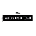 Ver imagem 2 de Combo 10 Placas de Sinalização Mantenha a Porta Fechada 30x7 Acesso - A-414 F9e