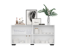Ver imagem 6 de Aparador Buffet com Espelho Multimóveis Vegas com 4 Portas Fg3560 Branco/preto