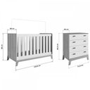 Ver imagem 4 de Kit Quarto Bebê Completo com Berço Americano Linha Favo de Mel Branco Fm034 Completa Móveis