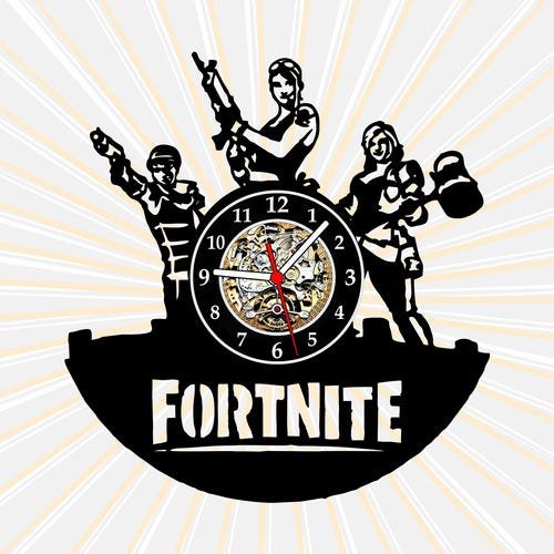 Relógio Parede Games Fortnite Disco Vinil Geek Nerd Anime - 1