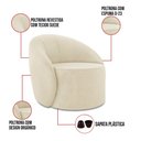 Ver imagem 3 de Poltrona Decorativa Orgânica Lua Suede D03 - D’Rossi