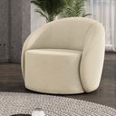 Ver imagem 2 de Poltrona Decorativa Orgânica Lua Suede D03 - D’Rossi