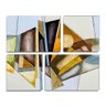 Conjunto de 4 quadros decorativos Slim Contemporary Abstract 105x85cm - 1