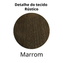 Ver imagem 2 de Cortina Rústica 300x250 Marrom Ilhós Cromado Charme Admirare