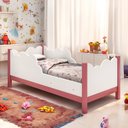 Ver imagem 5 de Infantil Nuvem Branco Rosa com Colchão para Quarto Menina Confortável Delicado Moderno Luxo