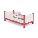 Ver imagem 1 de Infantil Nuvem Branco Rosa com Colchão para Quarto Menina Confortável Delicado Moderno Luxo