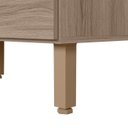Ver imagem 7 de Balcao com Tampo 2 Gavetoes Vidro 80cm Mdf Kali 16412 Carvalho Toq Nicioli