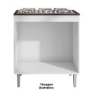 Ver imagem 2 de Balcão para Cooktop com Tampo 4 ou 5 Bocas 2 Portas Adriana Amêndoa/branco