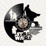 Relógio De Parede Star Wars Disco Vinil Herois Filmes Cinema - 1