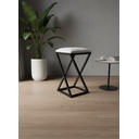 Ver imagem 1 de Banqueta Luxo Baixa Bistrô P/ Bares Balcão Cozinha Comercio Reforçada Aço:branco