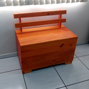 Ver imagem 3 de Caixa Lenha Autentic Baú Multiuso em Madeira Envernizada Pigna