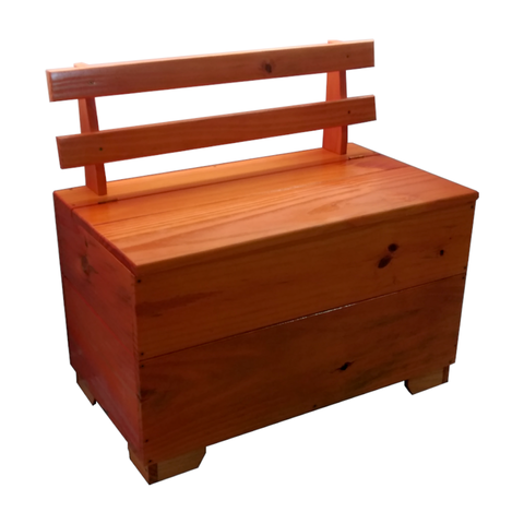 Caixa Lenha Autentic Baú Multiuso em Madeira Envernizada Pigna