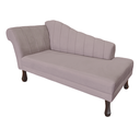 Ver imagem 5 de Recamier Divã para Sala Cecilia Pés Retro Tabaco 1.60cm Veludo Rose - Incasa Decor