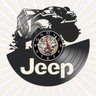 Relógio Vinil Jeep 4x4 Trilha Carro Retrô Aventura Lp Parede - 1