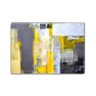 Quadros decorativos em Canvas Yellow Abstract 65x45cm - 1