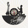 Relógio Parede Casal Pedido Casamento Casal Disco Vinil Lp - 1