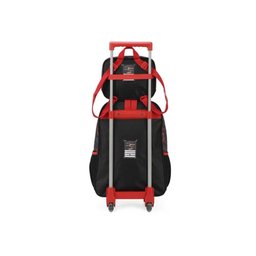 Mochila de Rodinhas e Lancheira Hot Wheels Preto Luxcel - 2