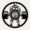 Relógio Academia Musculação Strongman Disco Vinil Decoração - 1