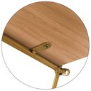 Ver imagem 5 de Kit 2 Prateleiras Triplas de Parede Design Industrial Evale - Dourado/jade