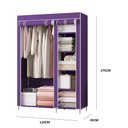 Ver imagem 7 de Guarda Roupa Organizador 5 Prateleiras Cabideiro Roxo