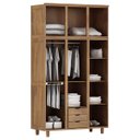 Ver imagem 3 de Conjunto de Quarto Grécia: Guarda-roupa 6 Portas Maleiro Cômoda 6 Gavetas Madeira Pinus Imbuia - Cav