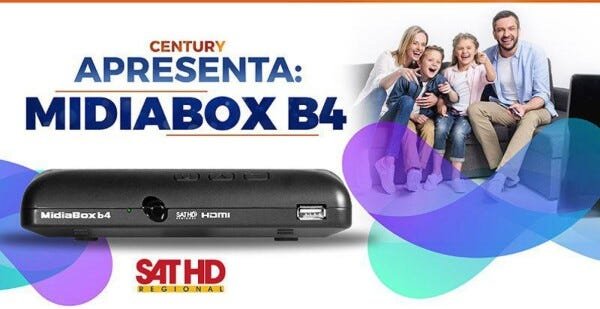 Receptor Century Midiabox HDTV B4 Lançamento sem Entr Uhf Vh - 4