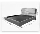 Ver imagem 6 de Cama Box King Versala Estofada Decorada Linho Premium Pés de Madeira Reforçado