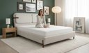 Ver imagem 4 de Cama Box King Versala Estofada Decorada Linho Premium Pés de Madeira Reforçado