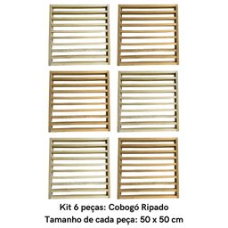 Kit Cobogós Avulsos - 6 Peças (cobre 1,5 M²) - Pensemadeiras - Única Único - 3