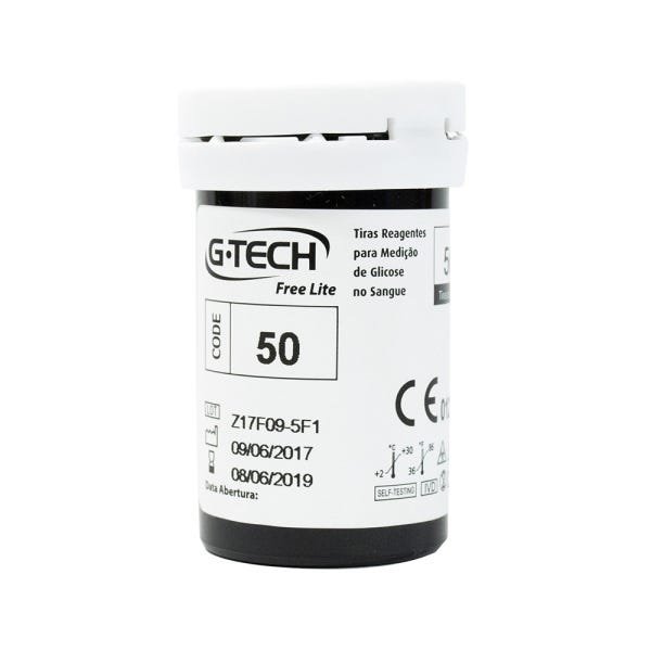 Medidor de Glicose G-tech Lite Smart + 100 tiras reagentes - 8