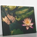 Ver imagem 2 de Quadro Flor de Lótus Rosa Natureza Água Canvas 100x70cm