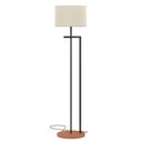 Ver imagem 1 de Luminária Abajur de Chão Salone Decorativa em Aço Carbono Preto com Cúpula