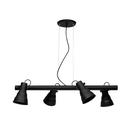 Ver imagem 1 de Lustre Pendente Taschibra Chicago Preto Para 4 Lâmpadas E27 Bivolt