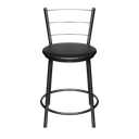 Ver imagem 4 de Jogo 4 Banqueta Baixa Para Cozinha Epoxi Craqueada Assento Estofado