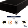 Cama Box Baú Casal Bipartida Suede Preto - 2
