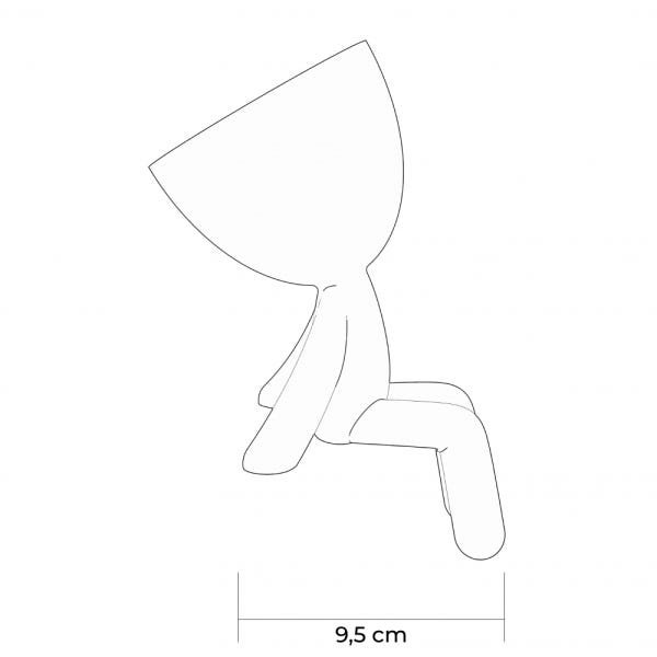 Vaso Mini Bob Sentado Prata - 2