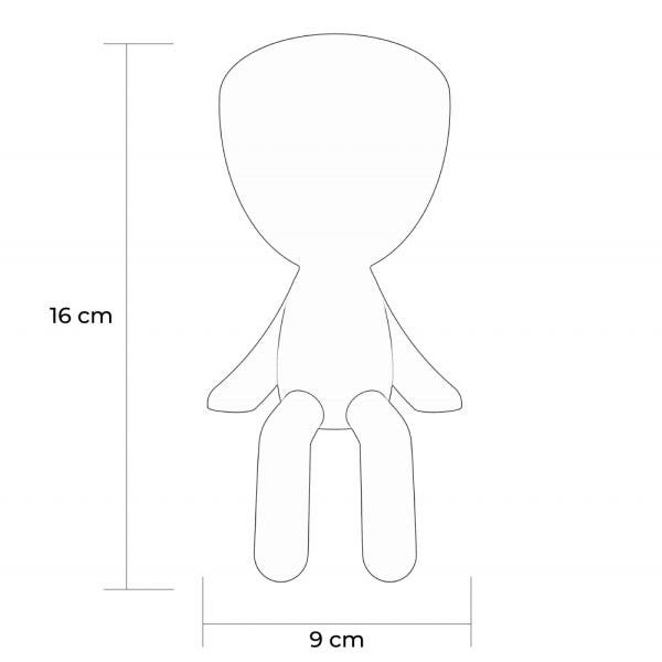 Vaso Mini Bob Sentado Prata - 3