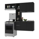 Ver imagem 1 de Armário de Cozinha Compacta com Balcão Sofia Multimóveis V2002 Preto