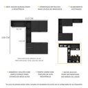 Ver imagem 4 de Armário de Cozinha Compacta com Balcão Sofia Multimóveis V2002 Preto