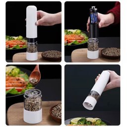 Moedor Eletrico Tempero Sal Pimenta Condimento Cardamomo Cozinha Preparo Triturador Automatico Recei - 7