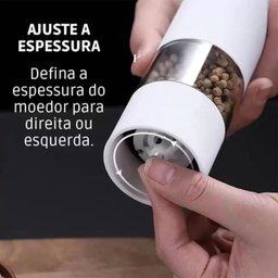 Moedor Eletrico Tempero Sal Pimenta Condimento Cardamomo Cozinha Preparo Triturador Automatico Recei - 4