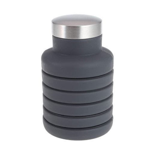 Garrafa Silicone Retrátil Preta - 1