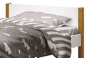Ver imagem 4 de Cama Babá Solteiro Simba Branco Fosco com Madeira - MoveisAqui
