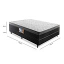 Ver imagem 2 de Cama Box Casal D33 Ortopédico Rondoconfort Cinza Rondomoveis