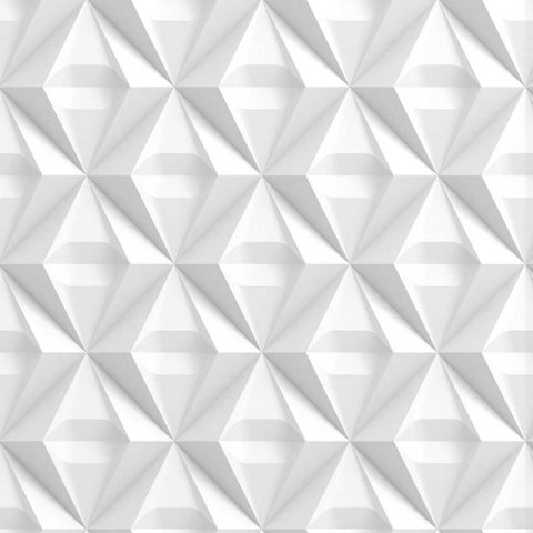 Papel de Parede Geométrico 3d Diversas Formas - 2,50x0,50m