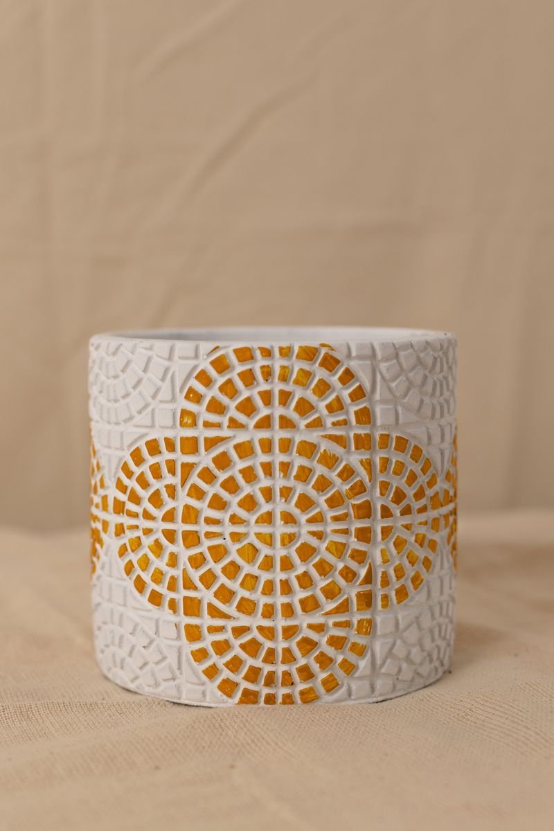 Vaso Ladrilho Amarelo M - 4